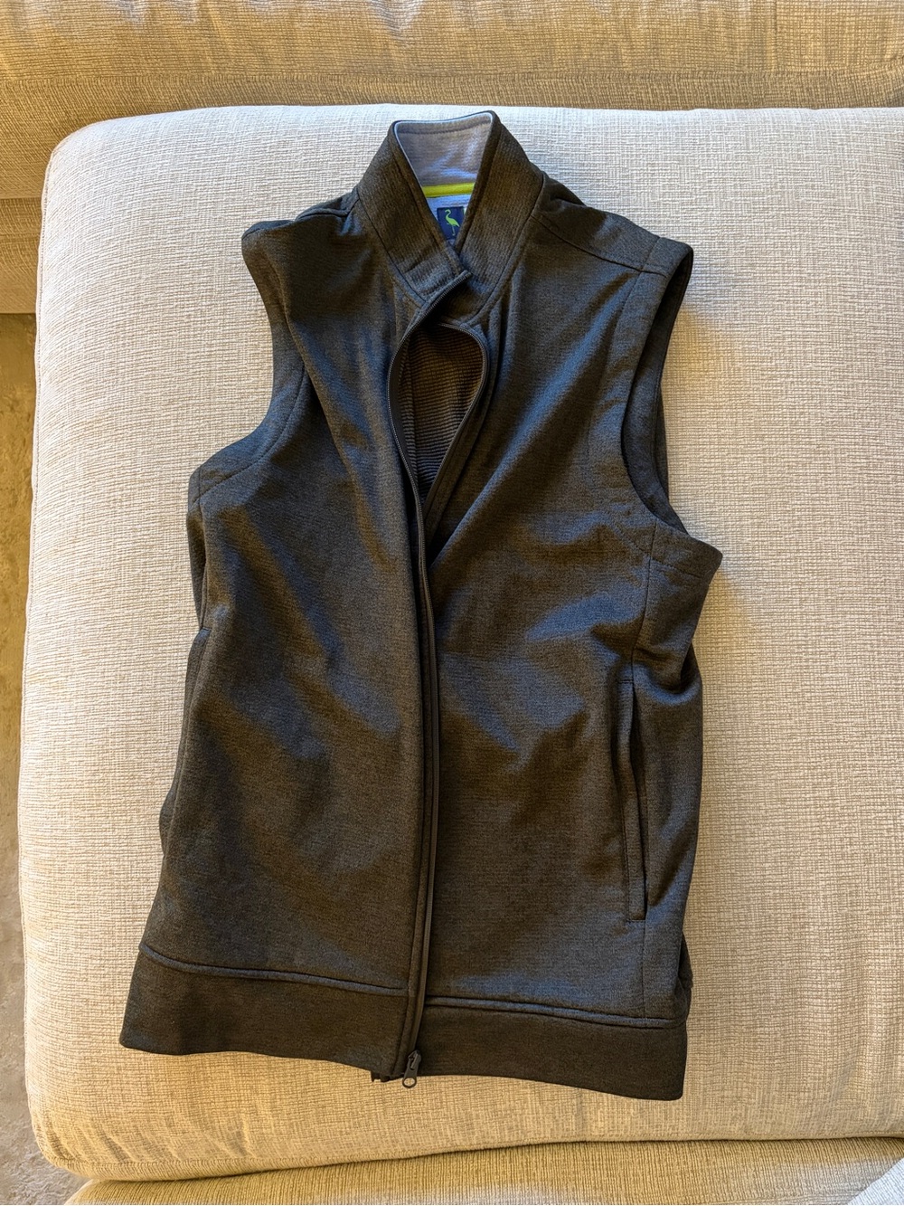 TailorByrd Heather Gray Jacket with Lime Green Accent